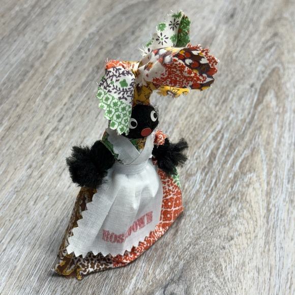 Vintage Black Southern Plantation Bell Doll 1960s-1970s Rosedown Louisiana 7" - Picture 4 of 11